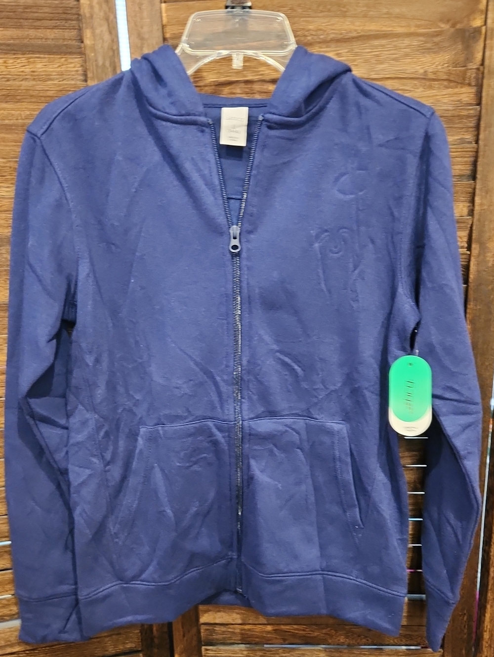 bcg Navy Full-Zip Hooded Jacket for Kids